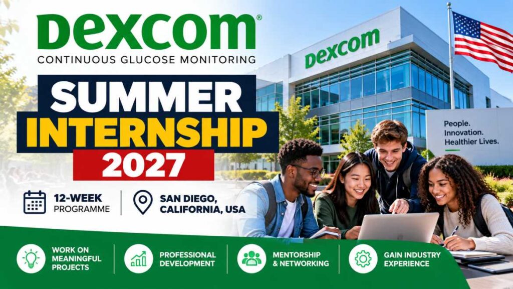 Dexcom Summer Internship 2027 Poster