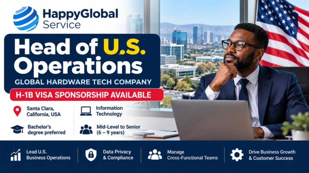 Head of U.S. Operations Banner