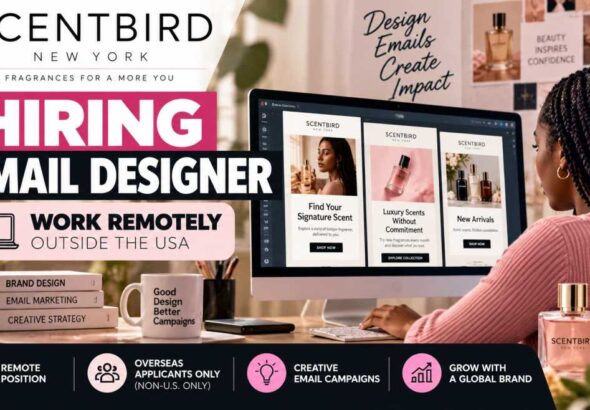 Scentbird Remote Email Designer Hiring Ad
