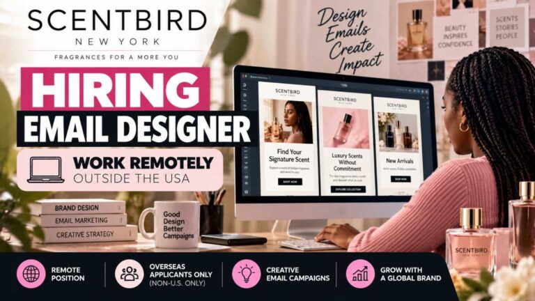 Scentbird Remote Email Designer Hiring Ad