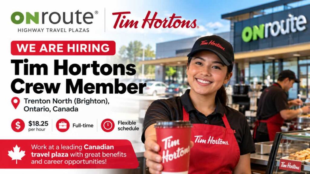 Tim Hortons Crew Member Hiring Ad