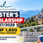 UNIL Master’s Scholarship 2027_2028